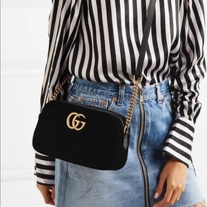 Gucci Black Shoulder Bag with Gold Hardware